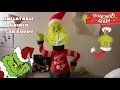 INFLATABLE GRINCH CAR BUDDY WITH UGLY SWEATER