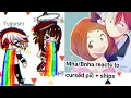 reacts to cursed mha pics weird ships Gacha club My hero academia AU