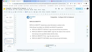 postgresql replica identity explained default vs full with cdc example
