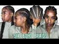 Straight Back Stitch Braids On Myself With Curls Beginner Friendly Super Easy To Follow