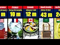 Clock face Size Comparison in the world
