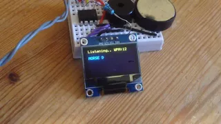 Homebrew Morse Code Decoder for the Attiny85 Arduino and OLED