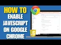 How To Enable JavaScript On Google Chrome Turn On Javascript On Google chrome