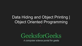 Python Programming Tutorial Object Oriented Programming in Python - Part 2 GeeksforGeeks
