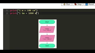 Algorithms in Maths - Lesson 1 Flowchart to Python Code extension