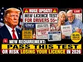 NEW LICENCE REQUIRMENT FOR USA DRIVERS 55 PASS THIS OR RISK LOSING YOUR LICENCE IN 2026