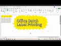 office batch label printing