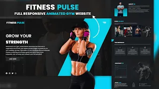 Full Responsive Fitness Website using HTML CSS and JavaScript