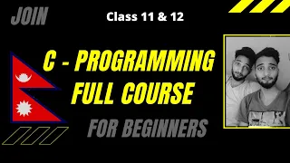 full course in Nepali C full course for beginners Learn C programming in Nepali