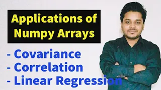 Covariance Correlation Linear Regression Numpy Arrays CBSE