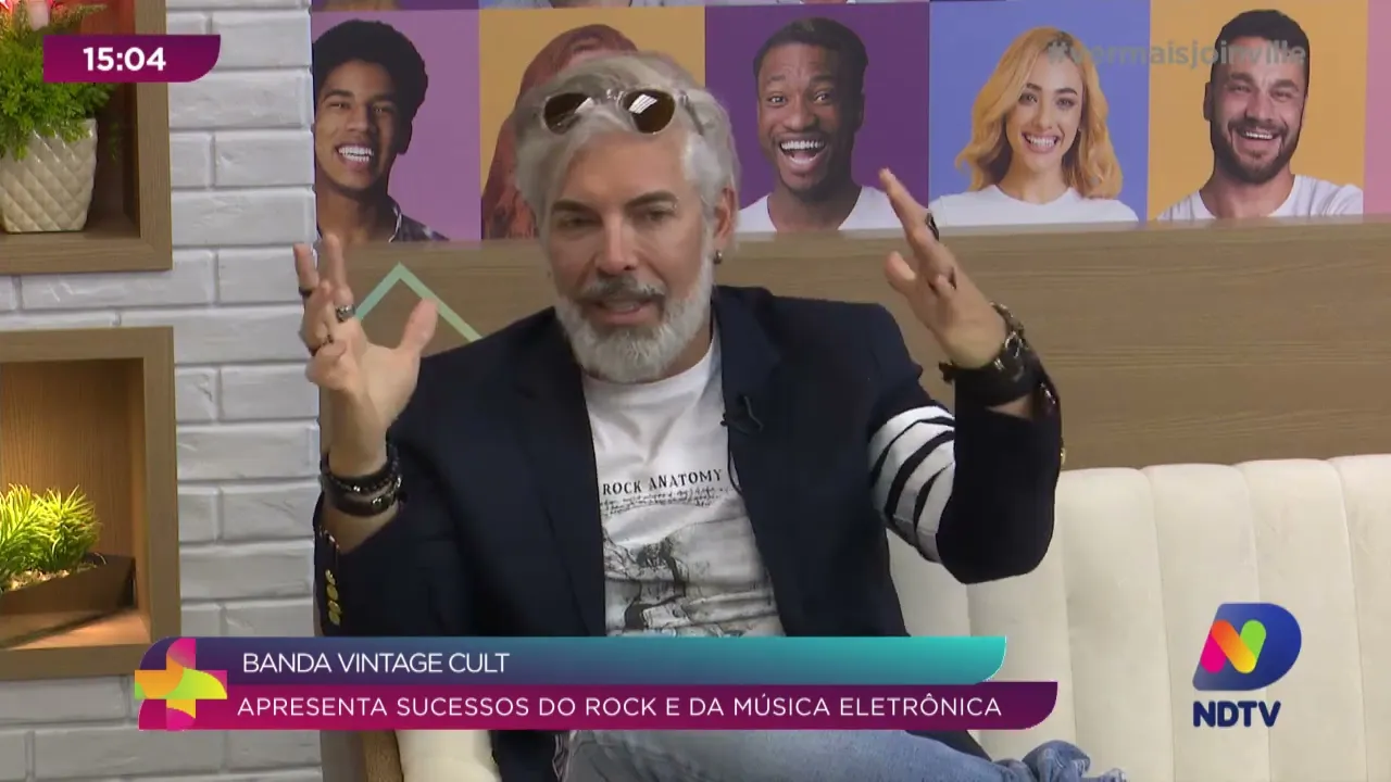 Banda Vintage Cult apresenta sucessos do rock e da música eletrônica