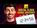 Digital Clock using HTML CSS Javascript