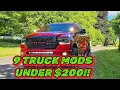 9 easy mods under 200