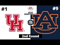 #1 Houston vs #9 Auburn - NCAA Basketball 10 Simulation!