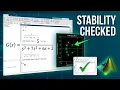 System Stability in Control System MATLAB TUTORIAL CONTROL SYSTEMS
