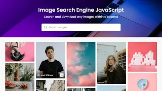 Create Image Search Engine in HTML CSS JavaScript Functional Image Gallery HTML CSS JavaScript