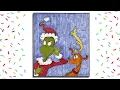 Coloring Christmas The Grinch and Max Coloring Page with Markers Speed Coloring Time Lapse
