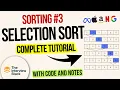 Selection Sort Complete Tutorial Sorting Algorithms Sorting