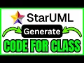 How To GENERATE CODE For Class Diagram In StarUML QUICK EASY 2026