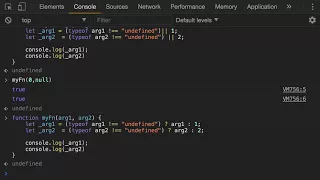 Javascript - Adding default parameters to functions