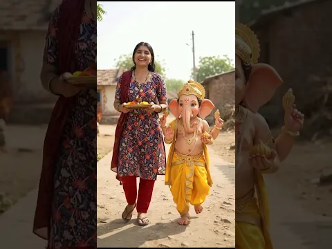 mama ke sath Ganpati Bappa aa gaye #shorts #ganesh #youtubeshorts