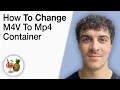 How To Change the m4v Container to MP4 Container in Handbrake 2025 Full Guide