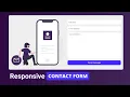 Responsive contact FORM using only HTML and CSS