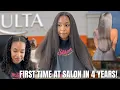 Ulta Salon Silk Press my Natural Hair First time at Salon in 4 years