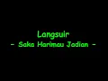 Lagu Langsuir - Saka Harimau Jadian