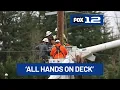 All hands on deck PGE spokesperson talks power outage response