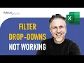 Filter Drop-Down Not Working in Excel Not Filtering All Columns or All Rows