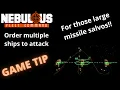 Firing large missile salvos through formations Game Tip NEBULOUS Fleet Command