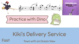 kikis delivery service a town with an ocean view violin tutorial abrsm c10 