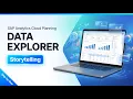 SAP SAC Planning Data Explorer Explained Interactive Data Analysis in Planning Stories