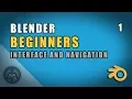 Blender Beginner Tutorial - Interface and Navigation Part 1