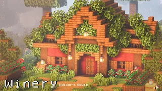 minecraft how to build a winery vineyard snishinka