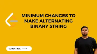 Leetcode 1758 Minimum Changes To Make Alternating Binary String Strings POTD 24Dec2023