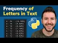 Count Occurrences of Letters in With Python Frequency of Letters in String in Python