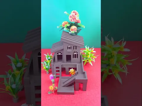beautiful miniature clay house design π || #clayart #clayhouse #madhouse #diy #art #craft