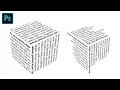 3D Cube Text Effect - Photoshop Tutorial