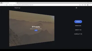 3D Navigation Bar Using HTML CSS JS CSS Animation