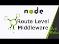 Node JS Tutorial 26 Route level Middleware express js