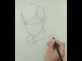 Download Lagu Easy way to Draw a Boy Sketch #viral #ipurpleu #shorts @SketchQueen