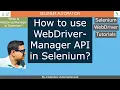 Selenium - Part 22 How to use WebDriverManager API so that No driver required to lunch browsers