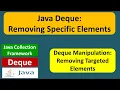 Java Deque Removing Specific Elements Java Collection Framework