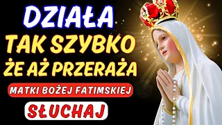💖MODLITWA DO MATKI BOŻEJ FATIMSKIEJ✨Ten, który dzisiaj słuchał, OTRZYMAŁ PILNY CUD