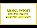 Drupal Import multilingual node in Drupal6