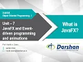 Unit 7 What is JavaFX