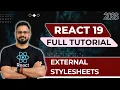 React 19 Tutorial in Hindi - CSS Stylesheets in ReactJS