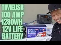 Timeusb 12V 100Ah Pro Lifepo4 battery review - 1280wh cost-effective battery replacement